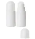 Bouteille 2oz/60ml HDPE blanc cylindrique roll-on réutilisable 3 mcx