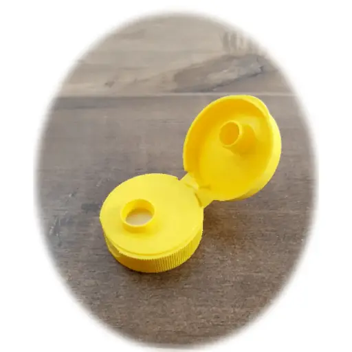 [BCN33400JFT001] Bouchon jaune PP flip top 33/400