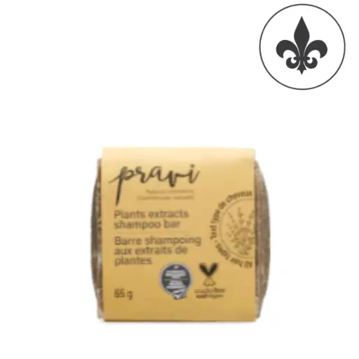 [91359] pravi - Shampoing solide naturel menthe et lavandin, 65g