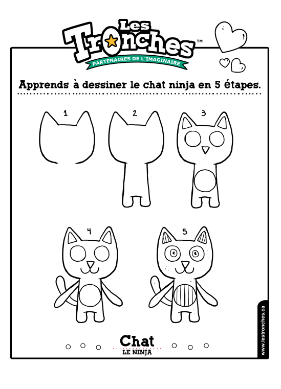 Comment Dessiner Chat Ninja Souris Verte