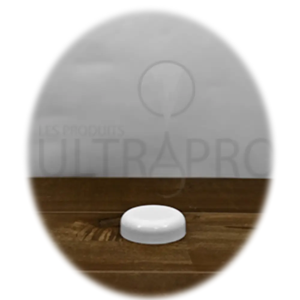 Couvercle blanc PP lisse dome 53/400