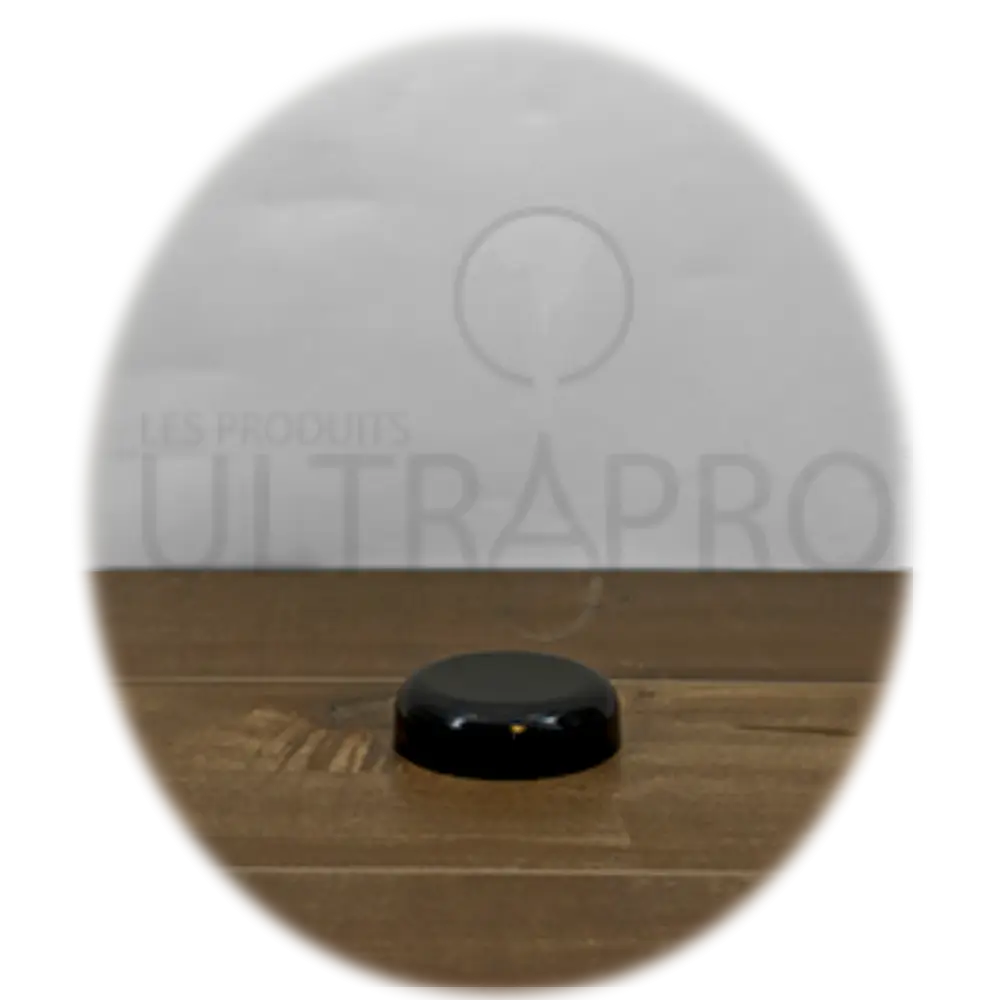 Couvercle noir PP lisse carré 58-400 (jarre 60ml/2oz)