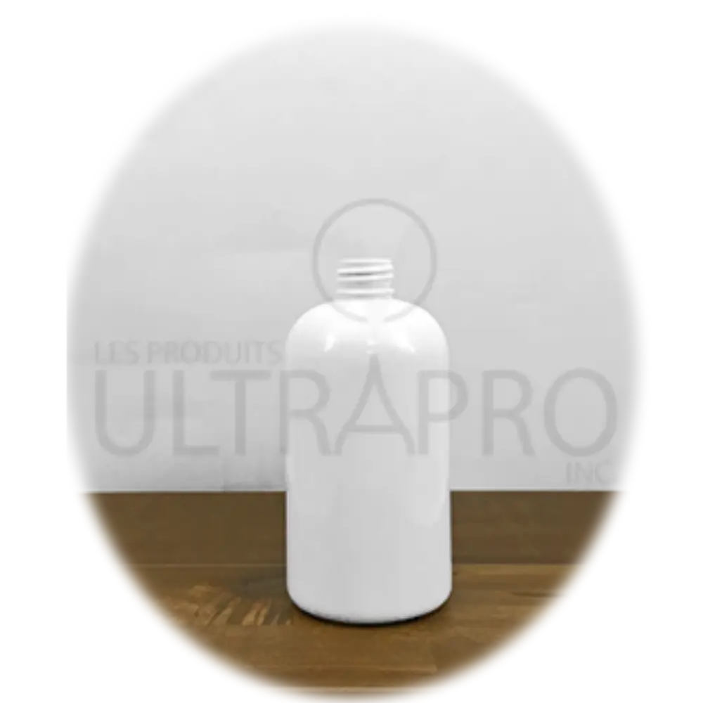 Bouteille 350ml/12oz PET blanc boston round 24-410-BTL12016