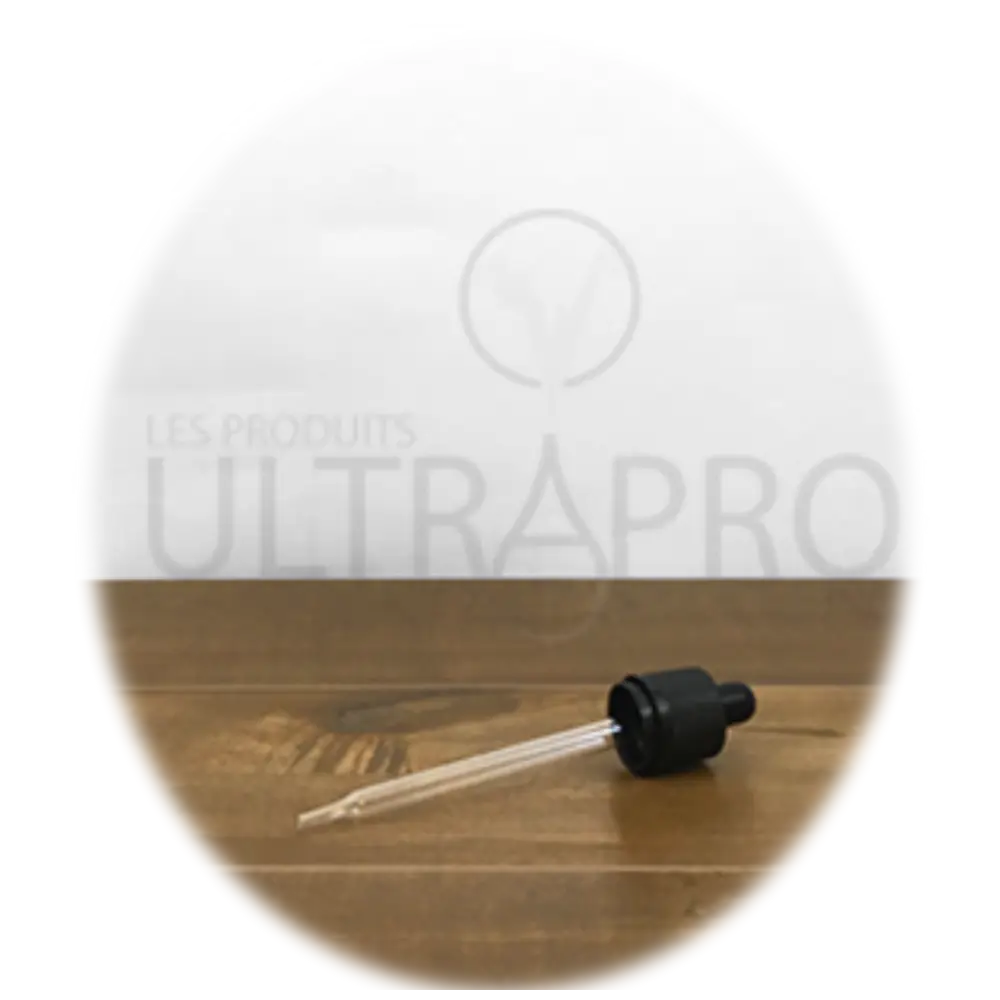 Compte goutte noir verre T/E C/P 18-410 (100ml)