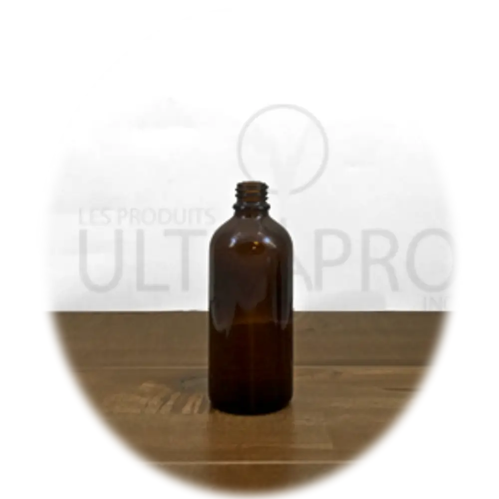 Bouteille verre 100ml ambré dropper 18-410