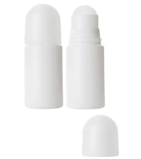 [BTL0060BHD001] Bouteille 2oz/60ml HDPE blanc cylindrique roll-on réutilisable 3 mcx