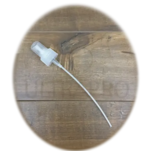 [BCN44050-VAP24410BRG002] Vaporisateur blanc PP RBD tige 6’’/10.2cm 24-410