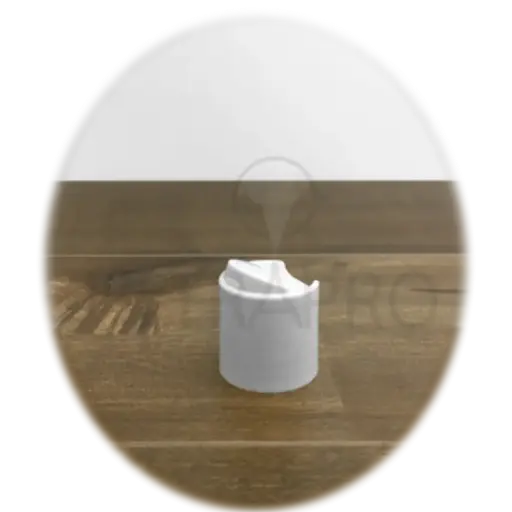 [BCN14014] Bouchon blanc PP disc top lisse orifice 24-410